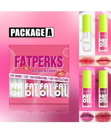LOPHE 4Pcs Plumping Lip Oil Makeup Lip Gloss Set Crystal Jelly Lip Care Oil Long Moisturizing Lip Gloss Tinted Lip Oil Non-Sticky FInish High-Shine 12 Hours Hydrating Light Liquid Lipsticks 4PCS-A - Buy Online on GoSupps.com
