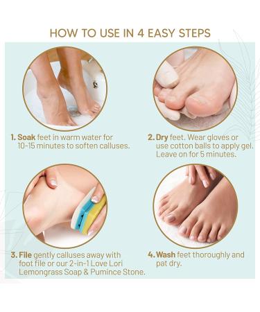 Love Lori Foot Callus Remover Gel 6oz - Professional Pedicure Results at Home - Buy Online on GoSupps.com