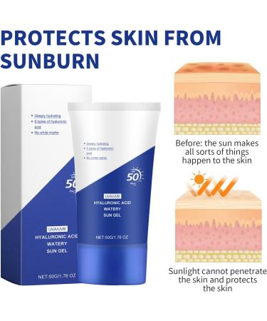 XdealCozyxc Sunscreen Spf 50 PA++++ Hyaluronic Acid Watery Sun Gel - Buy Online on GoSupps.com