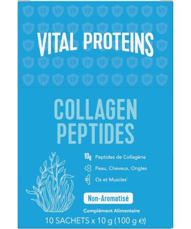 Vital Proteins Collagen Peptides - Travel Size - Collagen Powder Unflavored for Skin Hair Joints and Wellness - 10g per Serving - 10 Sachets (10 Units Per Box) - Buy Online on GoSupps.com