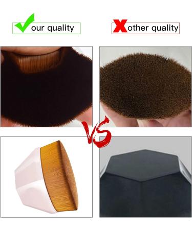 Multifunctional Pink Foundation Makeup Brush for Flawless Liquid and Powder Blending - Buy Online on GoSupps.com