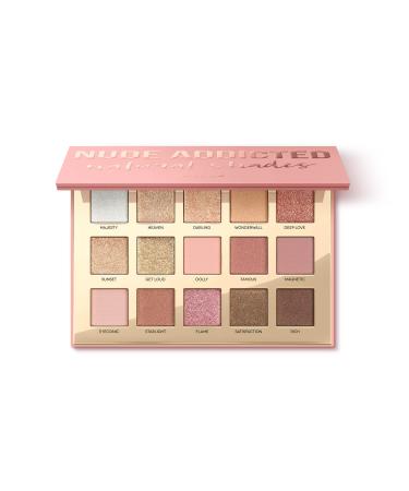 WYCON cosmetics WYCON cosmetics NUDE ADDICTED EYESHADOW Eye Palette of 15 Matte and Shimmer Eyeshadow Highly Gradient Natural SHADES 1.0 Count