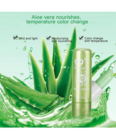 Aloe Vera Color Changing Lip Balm - Moisturizing Gloss Lipstick | 0.15g Beauty Makeup Tool - International Shipping - Buy Online on GoSupps.com
