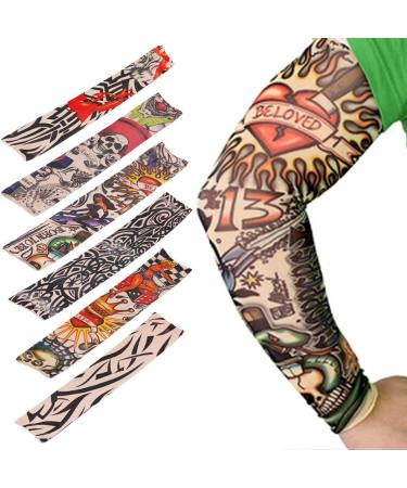 Temporary Tattoo Sleeves Set - Akstore Arts Fake Slip On Arm Sleeves Kit - Buy Online on GoSupps.com