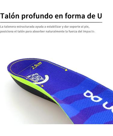 Buy DACAT Sport Insole for Heel Spurs & Plantar Fasciitis - Orthopedic Insoles for Men & Women (EU 45-46 Blue) - International Shipping Available - Buy Online on GoSupps.com