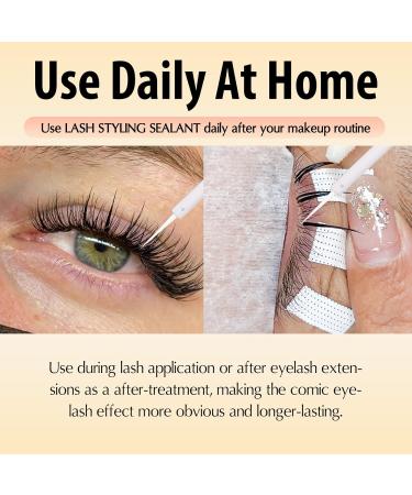 Eyelash Coating Sealant | Long-Lasting Lash Styling Sealant for Manga & Extensions | 10ml Eyelash Sealer for Healthy Extensions - Buy Online on GoSupps.com