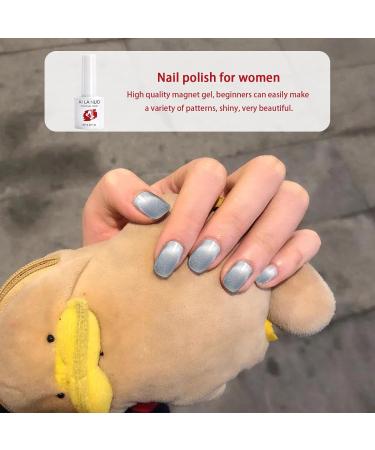 Nail Polish | Nail Polish | 0.28oz Quick Dry Magnetic Nail Lacquer Soak Off Shiny Nail Polish Long-Lasting Bright Nail Polish for at Home Lencyh 07 - Buy Online on GoSupps.com