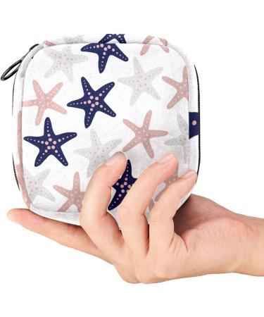 Starfish Print Sanitary Napkin Storage Bag - Portable Menstrual Period Pouch for Teen Girls and Women (Color 4) - Buy Online on GoSupps.com