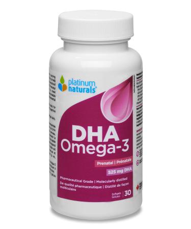 Platinum Naturals Prenatal DHA Omega-3 Softgels 30 Count - Essential Nutrition for Expecting Mothers Premium Pregnancy Vitamins with DHA for Women - Supports Overall Wellness During Pregnancy