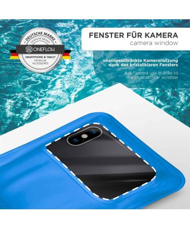 Oneflow Waterproof Mobile Phone Cover for Samsung Galaxy A55 5G | Aqua-Blue Touch & Camera Window + Bracelet Loop | International Shipping - Buy Online on GoSupps.com