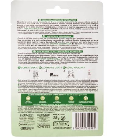 SKINACTIVE NUTRI BOMB mask facial nutritiva reparadora 1 u - Buy Online on GoSupps.com