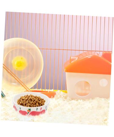COLLBATH Hamster Food Bowl Rabbit Supplies Rabbit Feeder Bunny Water Bowl Hamster Water Bowl Ceramic Small Animal Dishes Pottery Pet Dish Guinea Pig Dish Guinea Pig Feeder Hamster Bowl Red - Buy Online on GoSupps.com