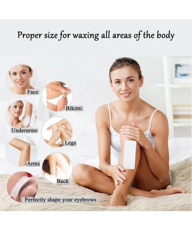 400 Fleece Wax Strips & Wooden Sticks for Hair Removal - Soft Wax Depilatory Kit for Legs Face & Intimate Areas - Buy Online on GoSupps.com