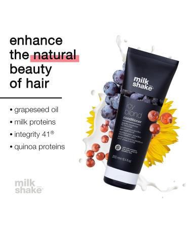 milk_shake Icy Blond Conditioner - Silver Pigment for Light Blond & Platinum Hair 8.4 Fl Oz - Buy Online on GoSupps.com