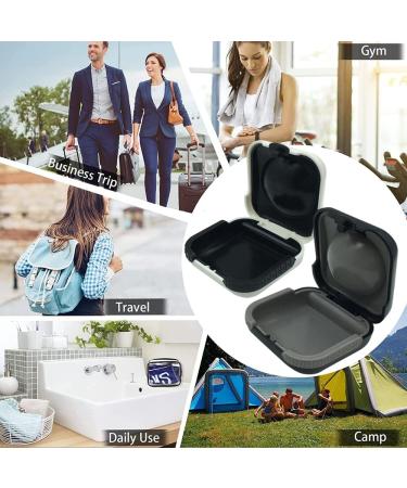 SQHY 2 Pack Hearing Aid Cases (One Black and one White) Waterproof Hearing Aid Protection Storage Box Built in High Elastic Silicone Air Cushion Ball to Prevent The Hearing Aid from Broken - Buy Online on GoSupps.com