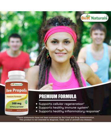 Best Naturals Bee Propolis 500mg - 120 Capsules (Pack of 1) - Buy Online on GoSupps.com