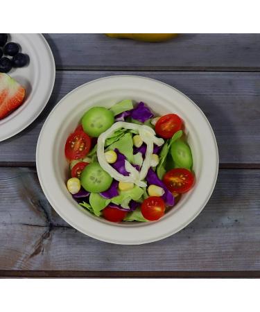 CantaGreen 12oz Compostable Bowls - 100 Count | Heavy Duty Biodegradable Disposable Paper Bowls - Buy Online on GoSupps.com