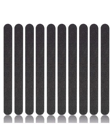 Nail File 10 PCS Professional Reusable 100/180 Grit Double Sides Washable Nail File Manicure Tools Nail Files Emery Board Black Manicure Pedicure Tool (Black Grit Double Sides  100/180) Black Grit Double Sides 100/180