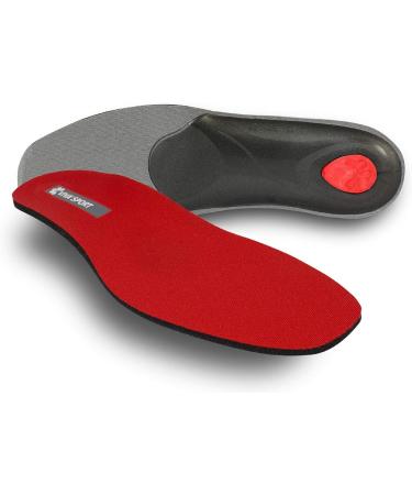 Pedag Viva Sport insoles - sporty shoe insert made of high -quality damping material |relieves pressure points on the sole of the foot 43 EU red red