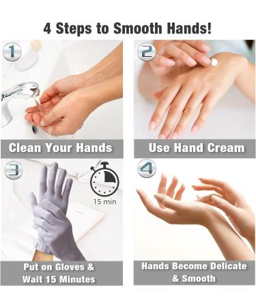Migliore Wear Cotton Eczema Gloves for Dry Hands - 6 Pairs Taro Purple-S/M - Buy Online on GoSupps.com