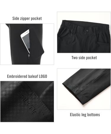 BALEAF Girls Horseback Riding Pants | Kids Equestrian Breeches with Knee-Patch and Pockets | Mid Waist Jodhpurs in Black - Medium - Buy Online on GoSupps.com