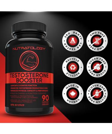 Testosterone Booster for Men - Tribulus Terrestris Tongkat Ali Maca Horny Goat Weed Ginseng DIM. Formulated To Enhance Physical Performance & Promote Testosterone Production - 90 Capsules 90 count (Pack of 1) - Buy Online on GoSupps.com