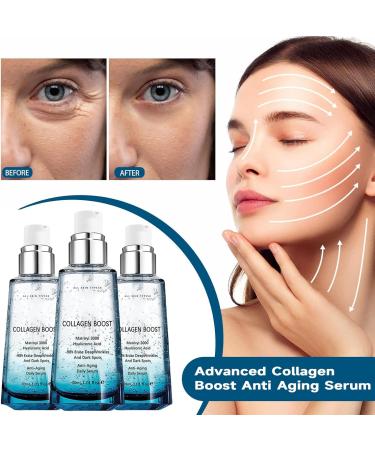 KORAN Advanced Collagen Boost Anti-Aging Serum Collagen Boost Anti-Aging Serum Firming Collagen Serum Anti-Wrinkle Serum for Firm Skin and Reduce Wrinkles (1 piece) - Buy Online on GoSupps.com