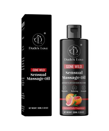DL Organic-Edible Fruity Sensual Body Massage Oil | Essential Oils of Grapefruit & Lime Coconut Oil Sesame Oil Couples | Intimate Oil for Date Night & Massage Therapy | Non-Greasy Non-Staining-100 ML GONE WILD - FRUITY 100 ml (Pack of 1) - Buy Online on GoSupps.com