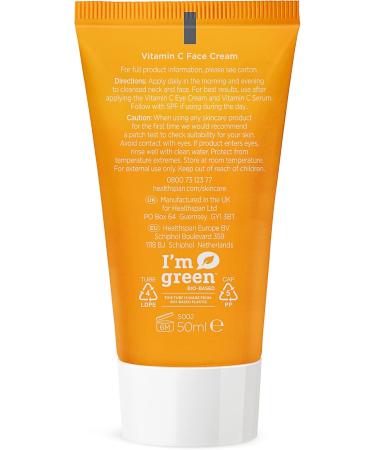 Healthspan Vitamin C Gel Face Cream (50ml) | Triple Source Vitamin C | Vitamins A & E | Hydrate & Boost Skin Radiance | Reduce Appearance of Fine Lines & Wrinkles | Support Collagen Formation | Vegan - Buy Online on GoSupps.com