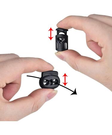 Kare & Kind 30 Pcs Plastic Cord Locks & Elastic Bungee Cord - Single Hole and Double Hole Drawstring Stoppers - Use for Shoelace Clothing Bag Backpack Camping Equipment - for DIY Crafting Gift - Buy Online on GoSupps.com