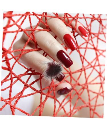 FRCOLOR Nail Polish Kit Boxes set charms puff puff Ornaments fluffy charms supplies brush velvet hairy 3d Decoration - Buy Online on GoSupps.com