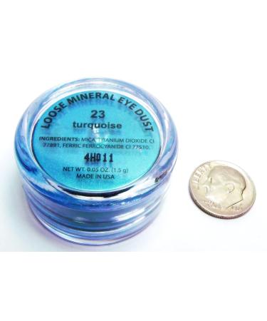 Pure Ziva Deep Turquoise Jade Blue Teal Glitter Eyeshadow - Talc & Paraben Free - Buy Online on GoSupps.com
