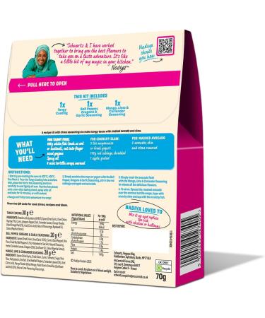 Schwartz x Nadiya Tangy Tacos Recipe Kit 70g - Buy Online on GoSupps.com