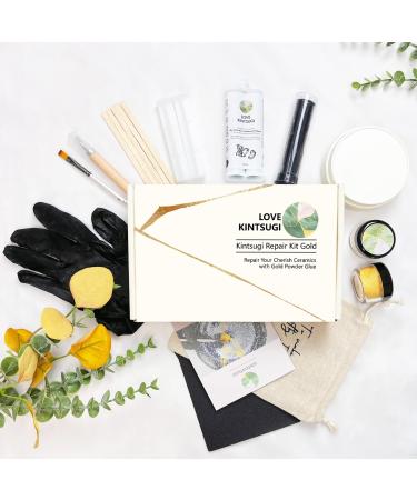 Kintsugi Repair Kit  Repair Your Meaningful Pottery with Gold Powder Glue - Starter (Gold) - Buy Online on GoSupps.com