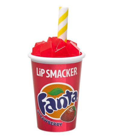Lip Smackers Strawberry Fanta Flavored Lip Balm  Coke Cup  Strawberry Fanta Flavor  Lip Care  For Kids  Women  Men Fanta Strawberry