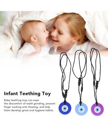 3PCs Children's Tooth Toys - Blue Sky Blue & Purple Silicone Teething Toys for Toddlers - Perfect for Home & Travel - Buy Online on GoSupps.com