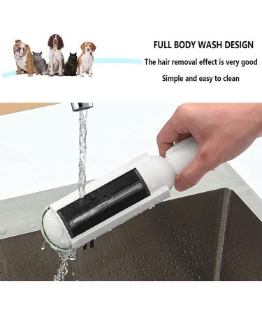 Pet Hair Remover Roller Hair Removal Brush for Dogs Cats Easy to Clean Pet Fur from Carpet Furniture Clothes Rugs Stairs Bedding and Sofa Lint Remover Brush Pro Tool (White) - Buy Online on GoSupps.com