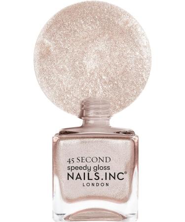 Nails 45 Second Speedy Gloss Keeping It Real In Kensington 14ml Shimmery Pink Nail Polish - Buy Online on GoSupps.com