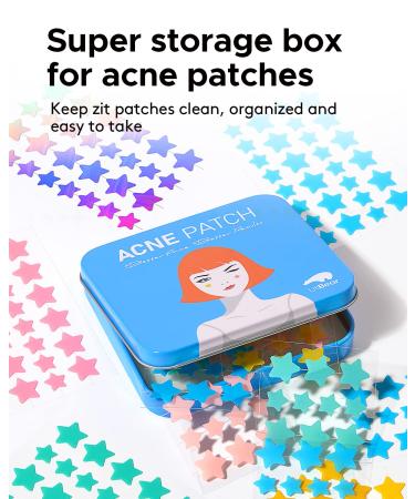 LitBear Acne Patch 6 Colors Star Shaped 168 Count - Hydrocolloid Pimple Patch with Tea Tree Oil for Face - Acne Absorbing Cover Patch - Buy Online on GoSupps.com