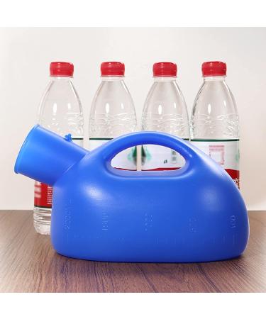 Urinal for Men Spill Proof Men's Potty Portable Urinal Pee Bottle 2000 ML for Home Emergency Use in Bed Camping Car Travel (Blue) Happy - Buy Online on GoSupps.com