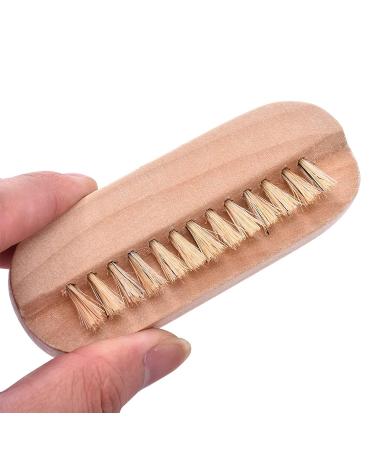 Dual Nail Brush & Buffing Block Set - Wooden Nail Care Tool for Men and Women - Buy Online on GoSupps.com