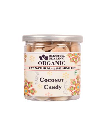 Blessfull Healing Organic Coconut Candy 300 Gram Airtight Container (Packing May Vary)