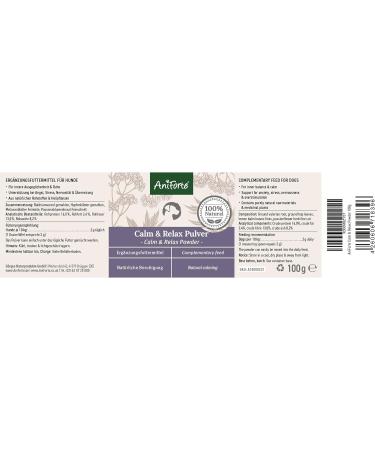Aniforte Natural Calming for Dogs - 100g Natural Sedative for Stress Relief & Relaxation with Medicinal Plants | Ideal for Fear Travel & New Year's Eve - Buy Online on GoSupps.com