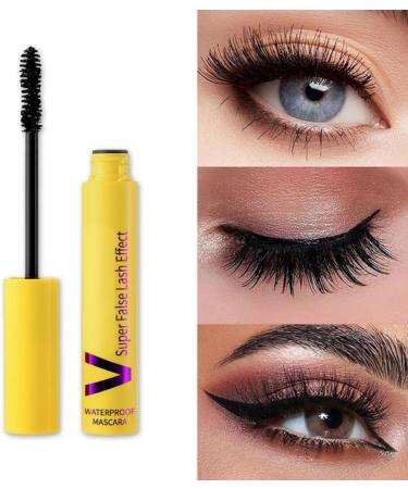 Beliky Girl Black mascara with telescopic snake eyelashes waving and compacting can be extended quickly and easily long lasting and removes makeup yellow - Buy Online on GoSupps.com