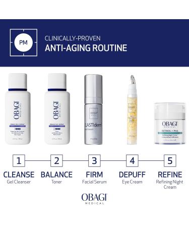 Obagi Medical Retinol + PHA Refining Night Cream - Clinically Proven Dual-Action Overnight Anti-Aging Face Cream for Smoother Renewed Skin & a More Even-Looking Complexion - 1.7 Oz - Buy Online on GoSupps.com