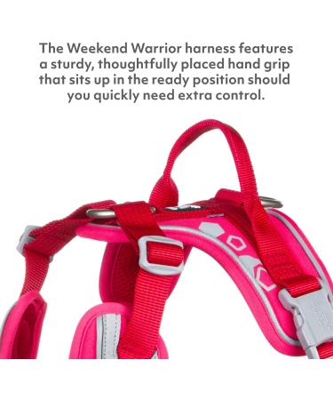 Hurtta Weekend Warrior Dog Harness | Chest Harness for Dogs | Ruby Red | Size 45-60 cm - Durable & Comfortable - Buy Online on GoSupps.com