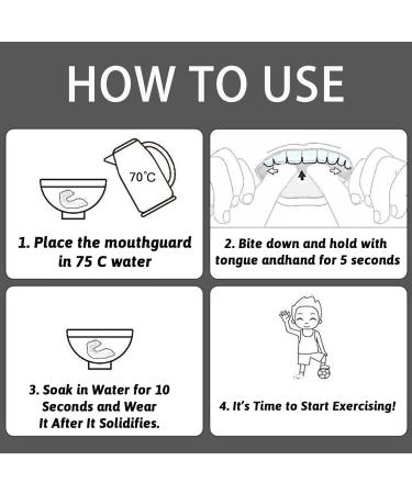 vgggrd 2 x Boxing Teeth Protectors for Adults Moldable Mouth Guard with Portable Box for Rugby MMA Hockey Judo Karate  - Buy Online on GoSupps.com