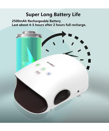 CINCOM Cordless Hand Massager with Heat and Compression - White - Ideal Gifts for Women with Arthritis and Carpal Tunnel - Buy Online on GoSupps.com