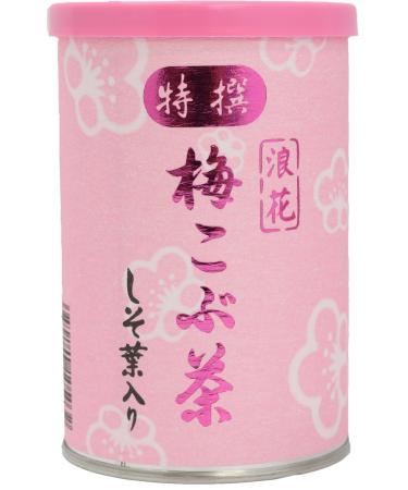Shiso leaf-filled specialties Naniwa plum kelp tea (80g canned). Kishu plum and kelp stunning collaboration of perilla! Is fragrant beverages Overseas Delivery