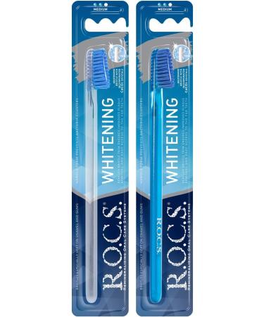 ROCS Whitening Toothbrush - Safe & Effective Tooth Brushing for a Brighter Smile | International Shipping Available - Buy Online on GoSupps.com